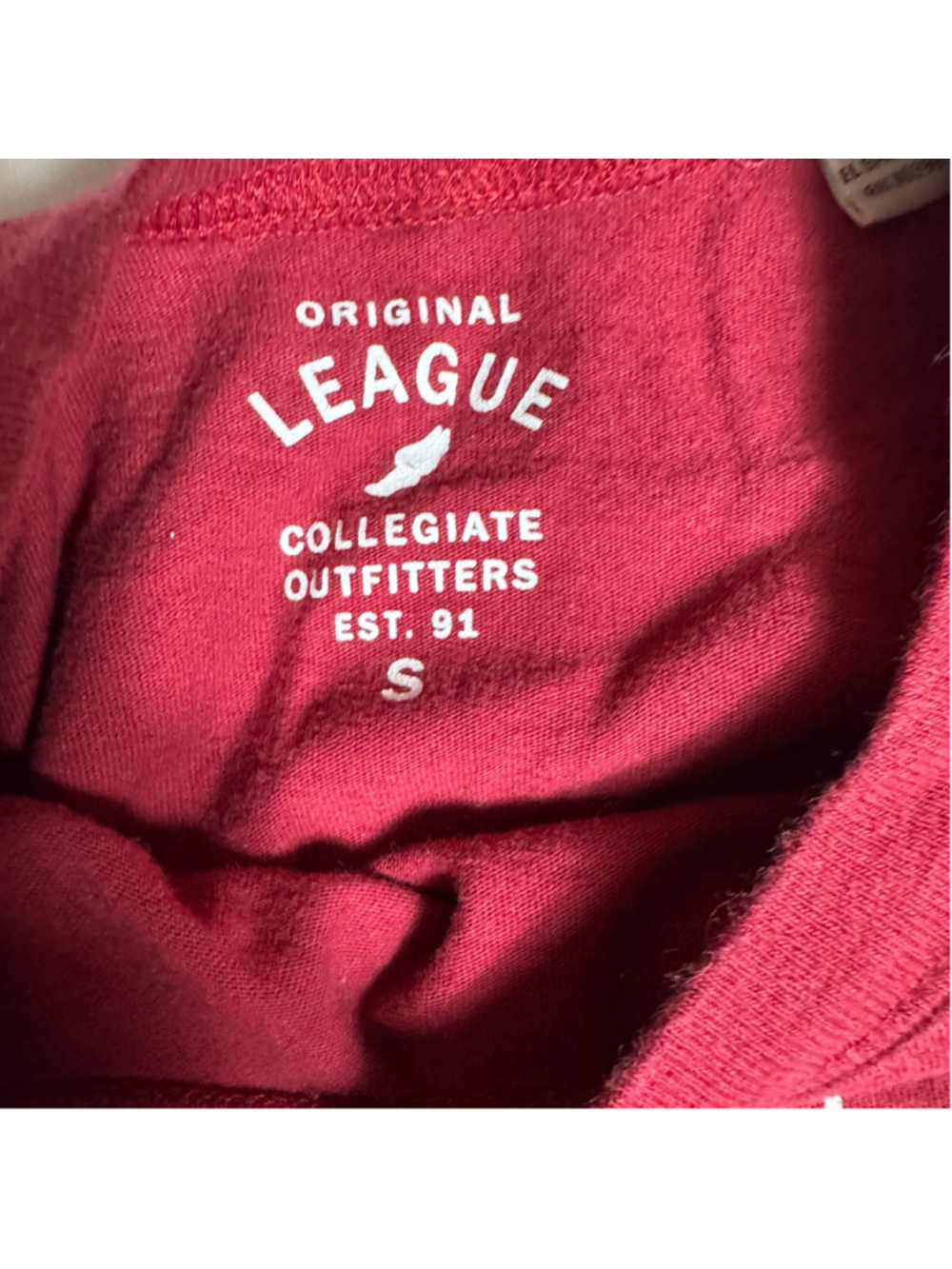 Women's Original League South Carolina Gamecocks Long Sleeve Tee Maroon Small - Picture 2 of 5